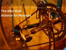 Tablet Screenshot of bikewalkmissoula.org